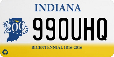 IN license plate 990UHQ