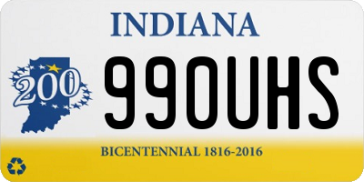 IN license plate 990UHS