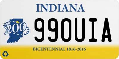 IN license plate 990UIA