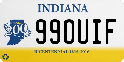 IN license plate 990UIF