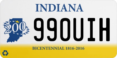 IN license plate 990UIH