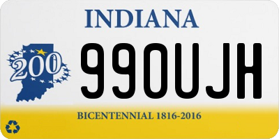 IN license plate 990UJH