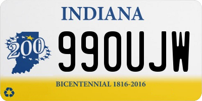 IN license plate 990UJW