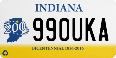 IN license plate 990UKA