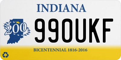 IN license plate 990UKF