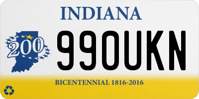 IN license plate 990UKN