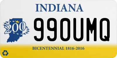 IN license plate 990UMQ