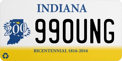 IN license plate 990UNG