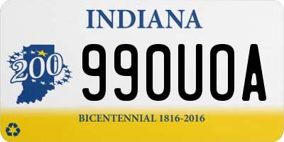 IN license plate 990UOA