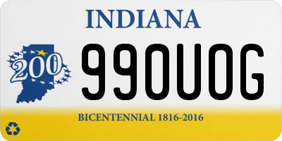 IN license plate 990UOG