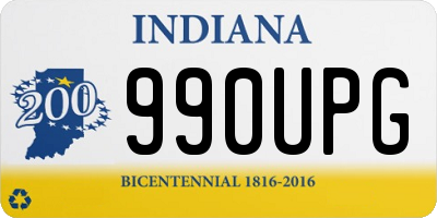 IN license plate 990UPG