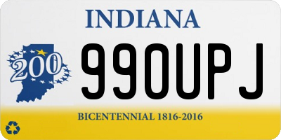 IN license plate 990UPJ