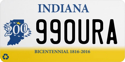 IN license plate 990URA