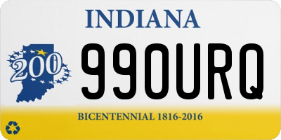 IN license plate 990URQ