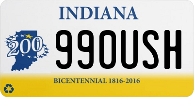 IN license plate 990USH