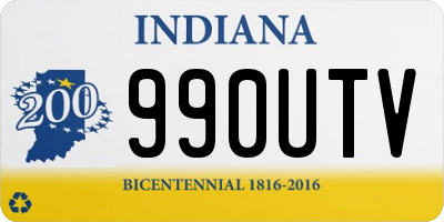 IN license plate 990UTV