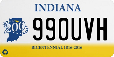 IN license plate 990UVH