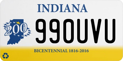 IN license plate 990UVU