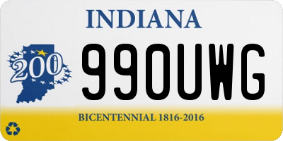 IN license plate 990UWG