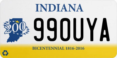 IN license plate 990UYA