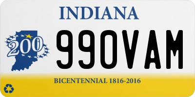 IN license plate 990VAM