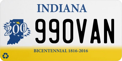 IN license plate 990VAN