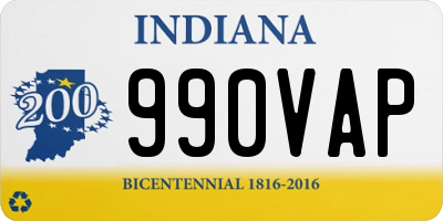 IN license plate 990VAP