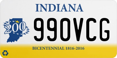 IN license plate 990VCG