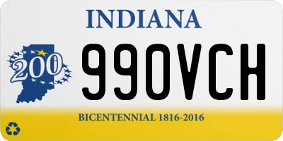 IN license plate 990VCH