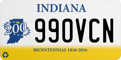 IN license plate 990VCN