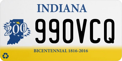 IN license plate 990VCQ