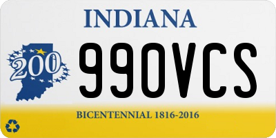 IN license plate 990VCS