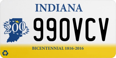 IN license plate 990VCV