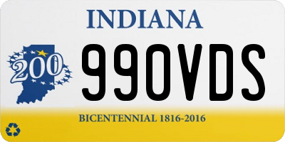 IN license plate 990VDS