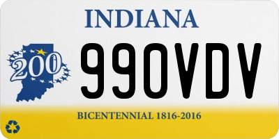 IN license plate 990VDV