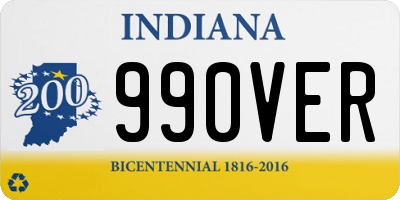 IN license plate 990VER