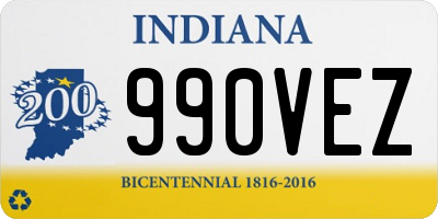 IN license plate 990VEZ