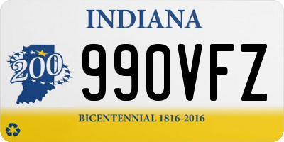 IN license plate 990VFZ