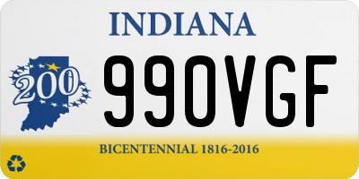 IN license plate 990VGF