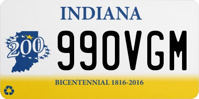 IN license plate 990VGM