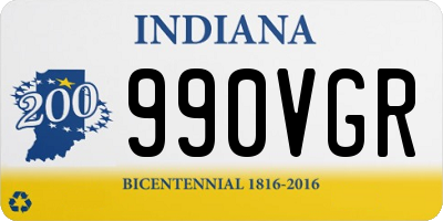 IN license plate 990VGR