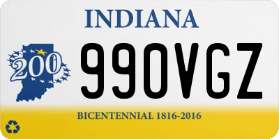 IN license plate 990VGZ