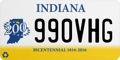 IN license plate 990VHG