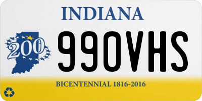 IN license plate 990VHS