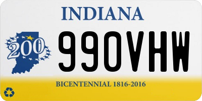 IN license plate 990VHW