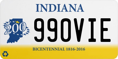 IN license plate 990VIE