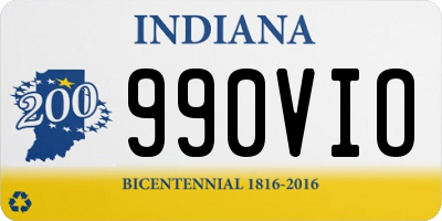 IN license plate 990VIO