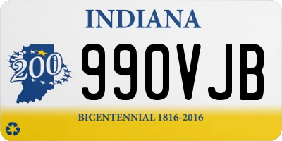 IN license plate 990VJB