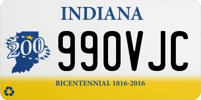 IN license plate 990VJC