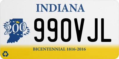 IN license plate 990VJL